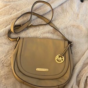 Large Nude Michael Kors Crossbody